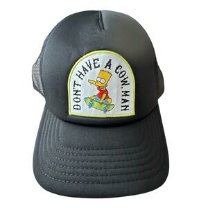 Simpsons Trucker Hat – "Don't‎ Have a Cow, Man" Mad Engine Brand New
